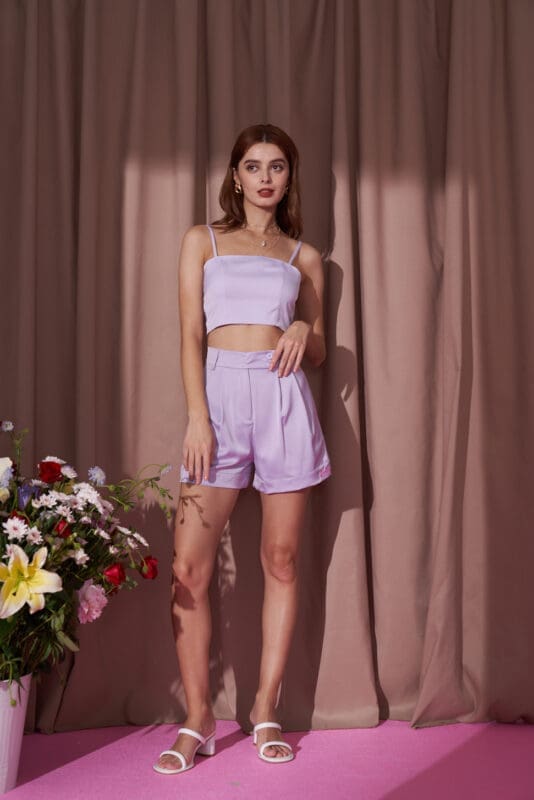 Alternative view of Barbie Short in Purple