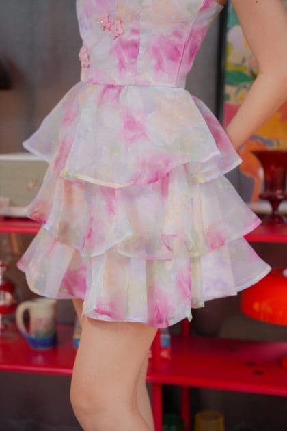 Alternative view of Sher Mini Dress in Pink Print