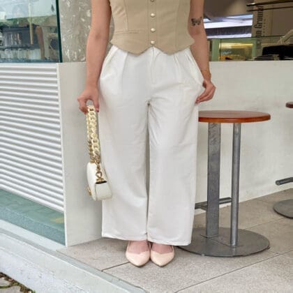 All White Pant in White