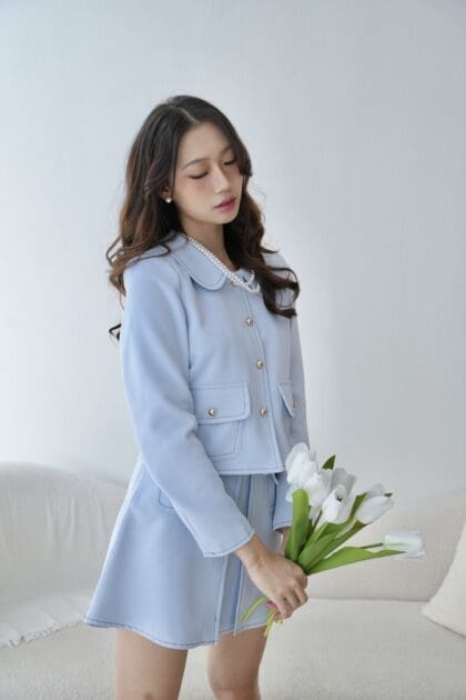 Alternative view of Sandro Blazer in Blue