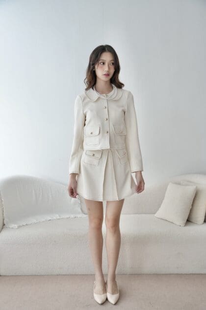 Alternative view of Sandro Skirt in Cream