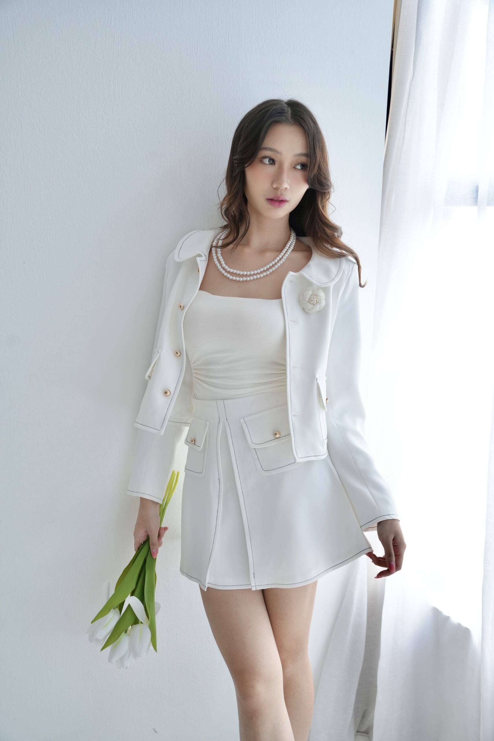 Sandro Skirt in White