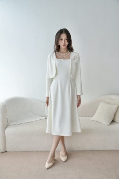 Rea Dress in White