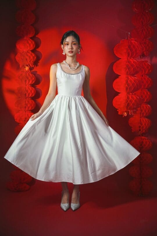Jisoo Maxi Dress in White