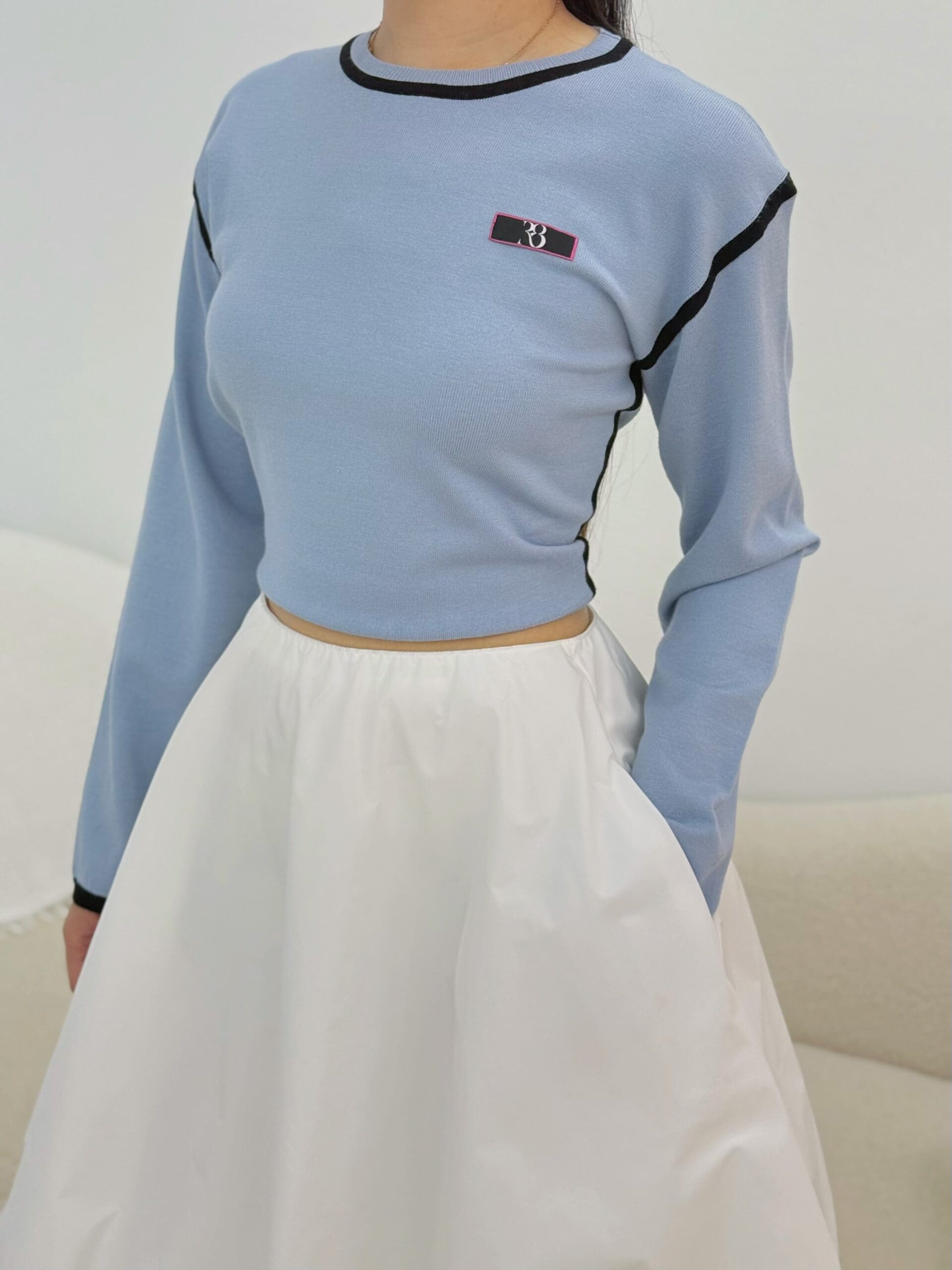 Cupid Blouse in Lapis Blue