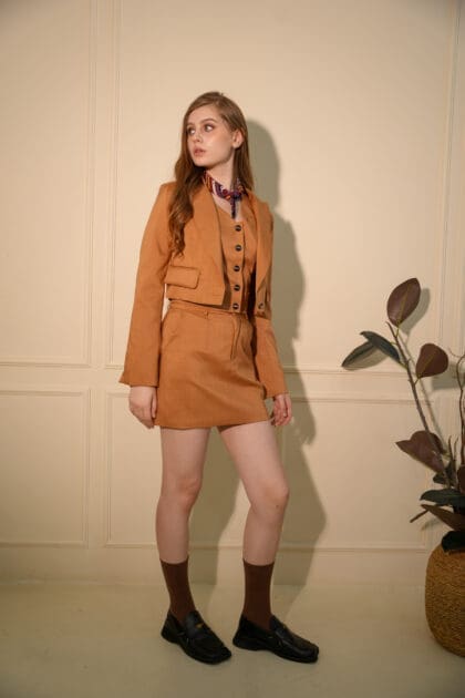 Alternative view of Linea Blazer in Brown