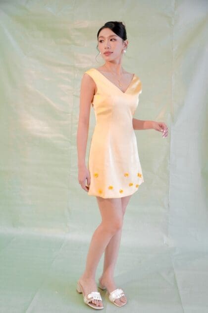 Mirage Mini Dress in Yellow