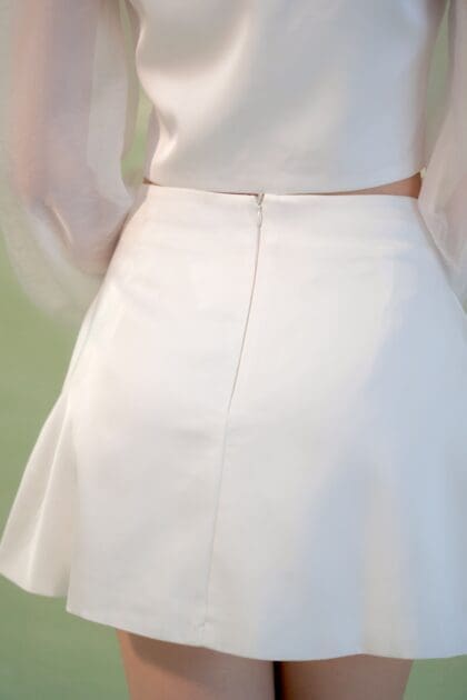 Alternative view of Mirage Skort in White