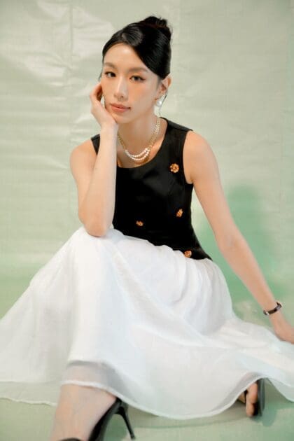 Alternative view of Mirage Long Dress in Black