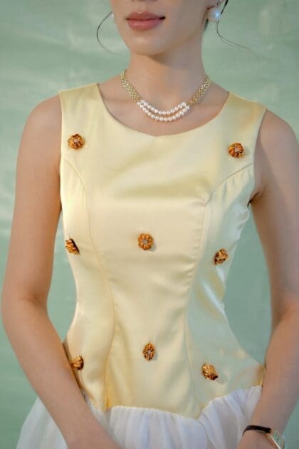 Alternative view of Mirage Long Dress in Yellow