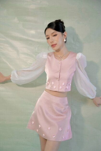 Mirage Blouse in Pink