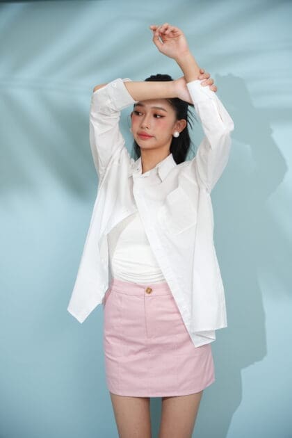Marina Oversized Shirt in White