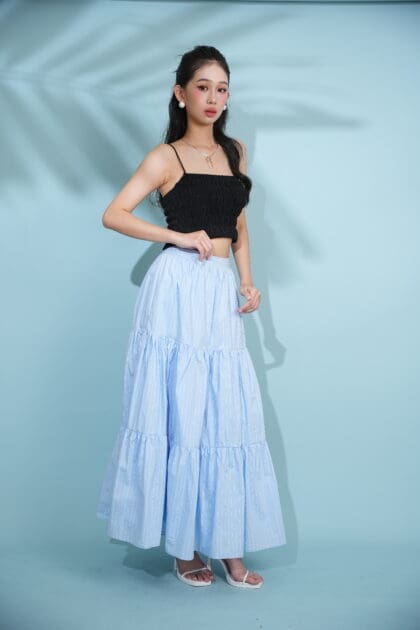 Marina Long Skirt in Blue