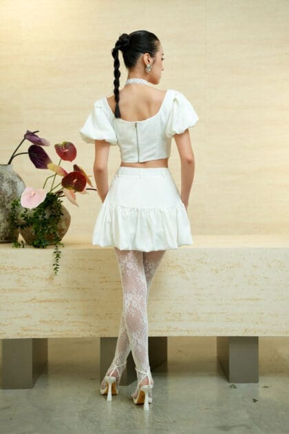 Alternative view of Palette Skort in White