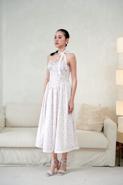 Alternative view of Lil Daisy Maxi Dress in Pink Floral Print