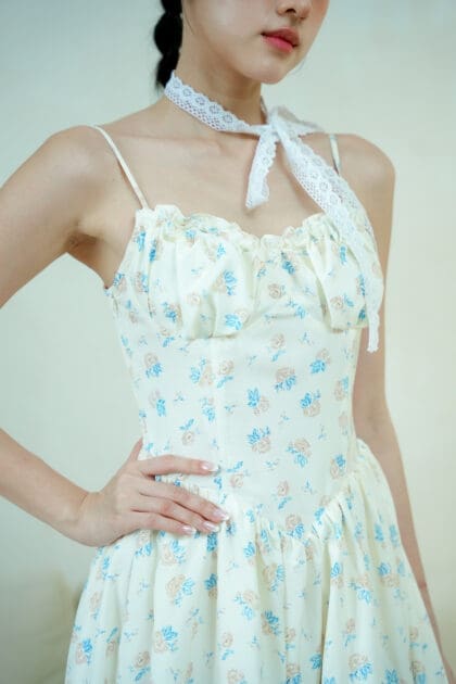 Alternative view of Lil Daisy Maxi Dress in Yellow Floral Print
