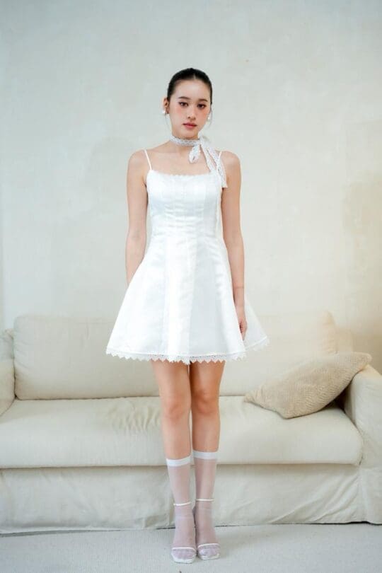 Lumiere Mini Dress in White