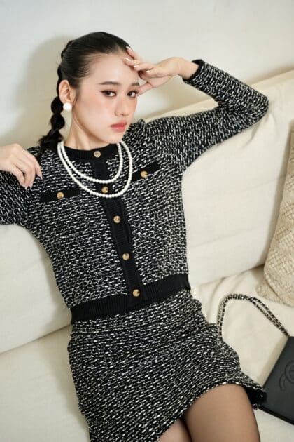 Knit Cardigan in Black