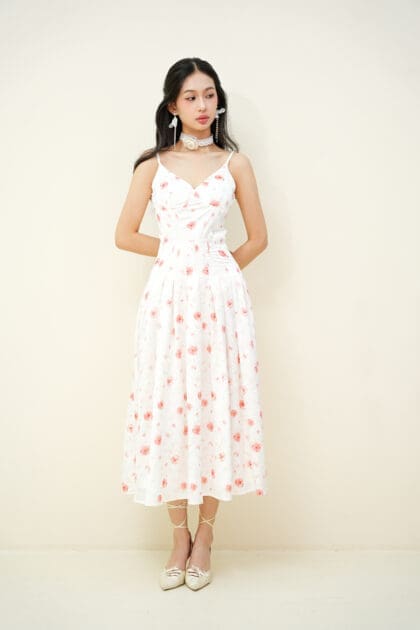 Hyo Dress in Rose Print