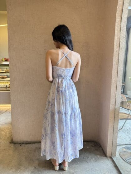 Alternative view of Emmabae Dress in Purple Floral Print