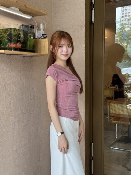 Alternative view of Lyra Pants in White