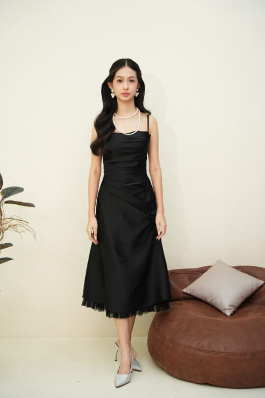 Mirage Dress in Black (Backorder)