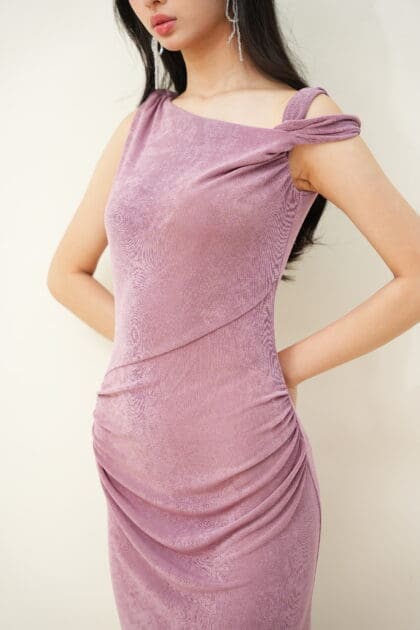 Alternative view of Lyra Dress in Purple (pre-order)