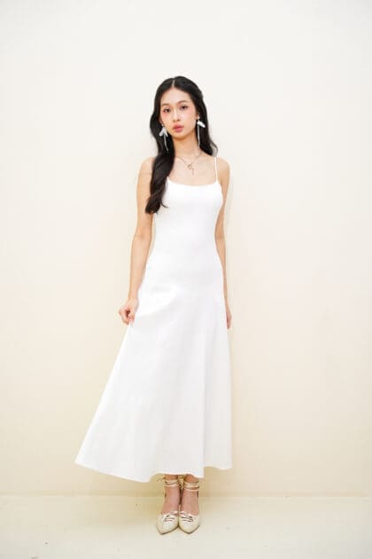 Alternative view of Rina Dress in White