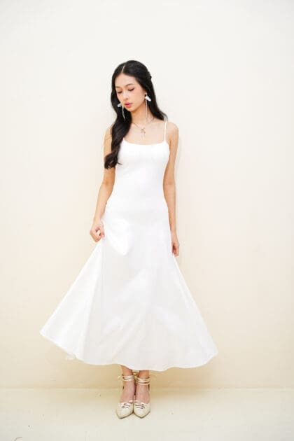 Rina Dress in White