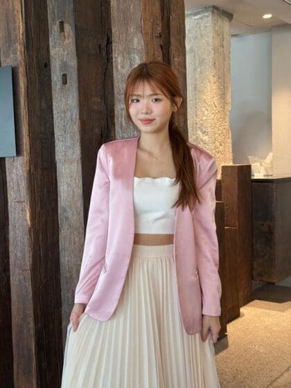 Alternative view of Lumiere Blazer in Pink