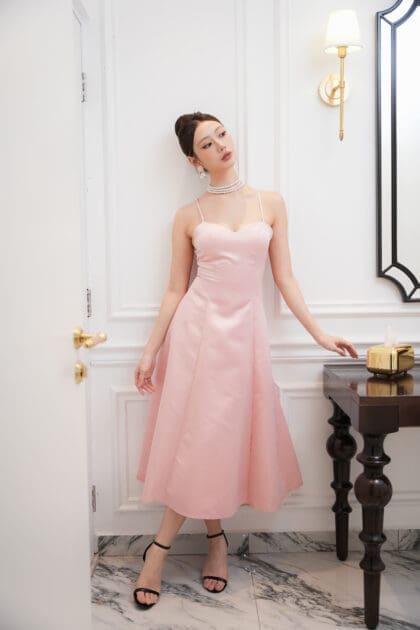 Party Maxi Dress in Pink